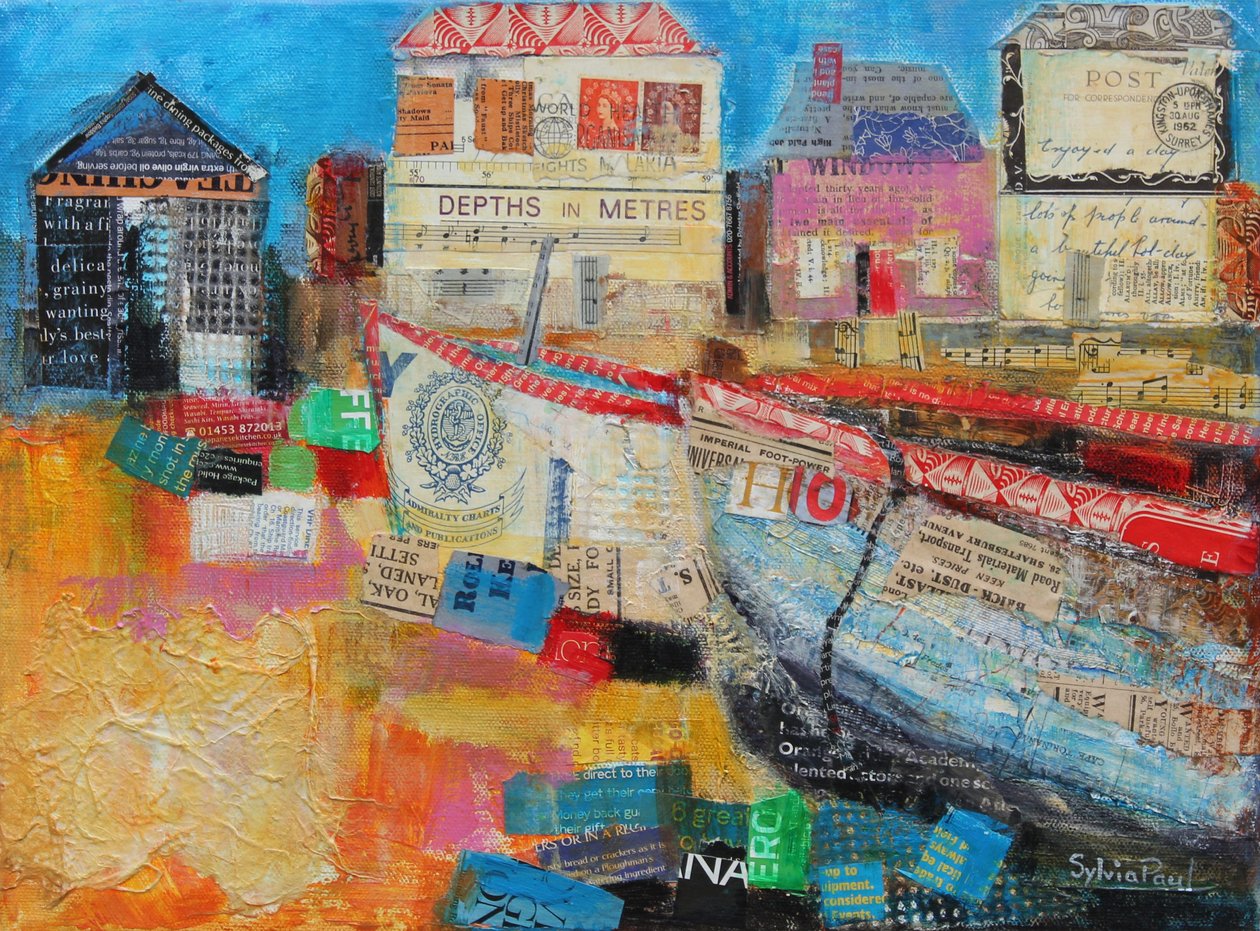 Barcos de pesca viejos; 2013 de Sylvia Paul