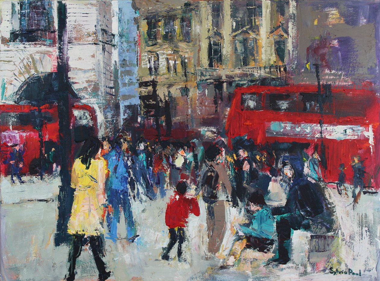 London People, 2024 (acrílico) de Sylvia Paul