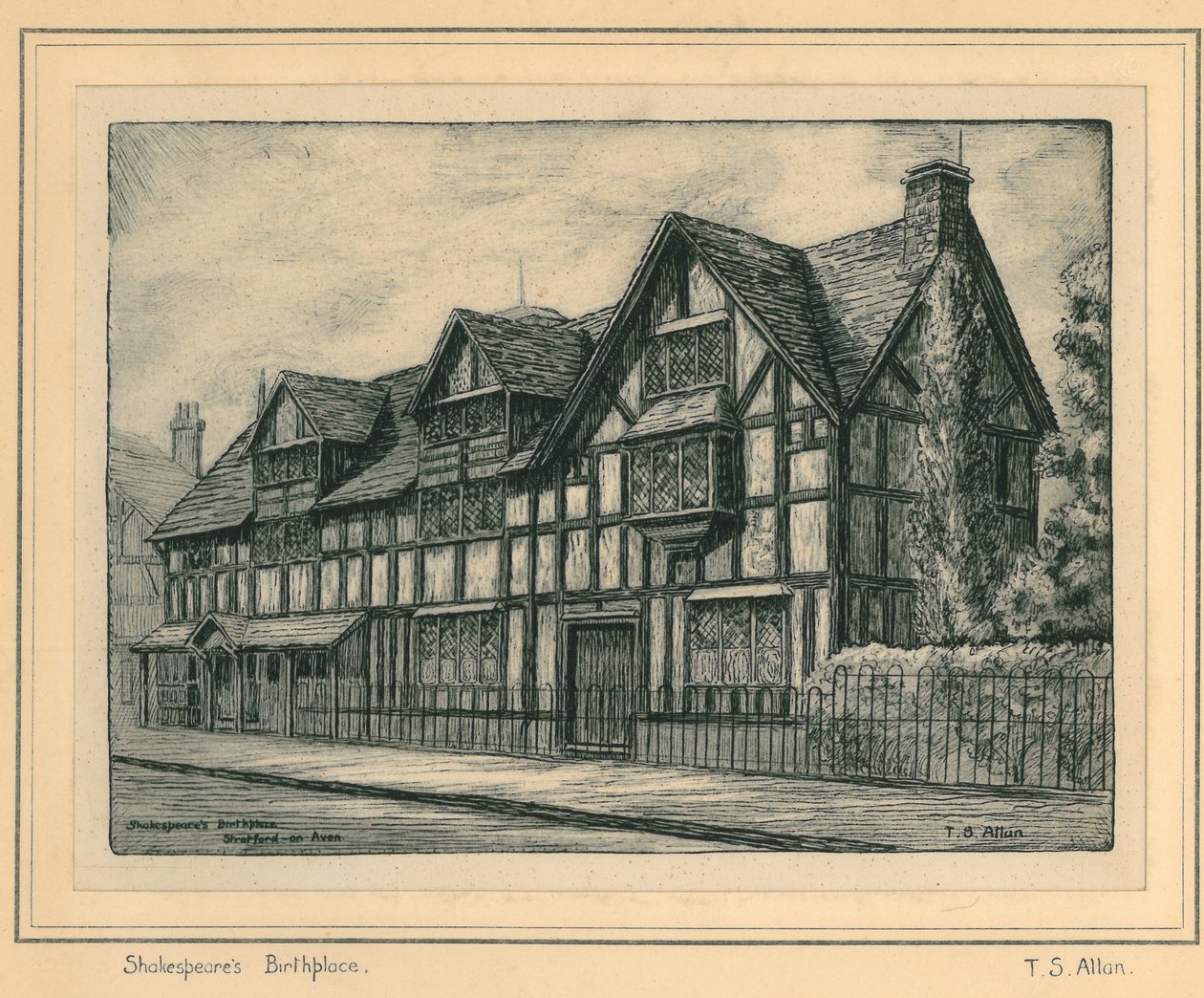 Lugar de nacimiento de Shakespeare de T.S. Allan
