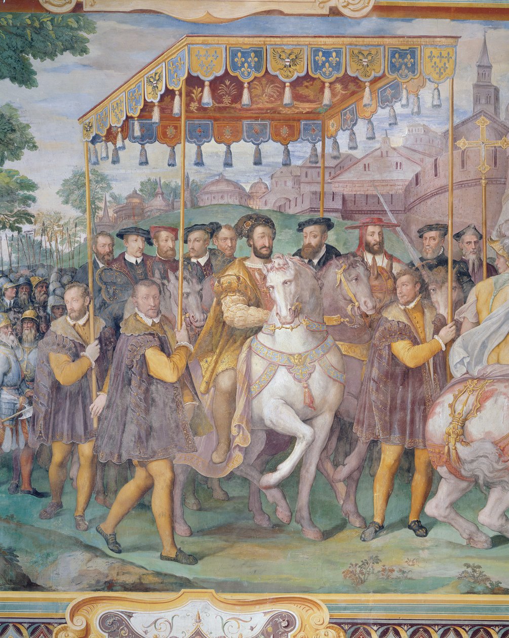 La Entrada Solemne del Emperador Carlos V, Francisco I y Alessandro Farnese a París en 1540, de la 