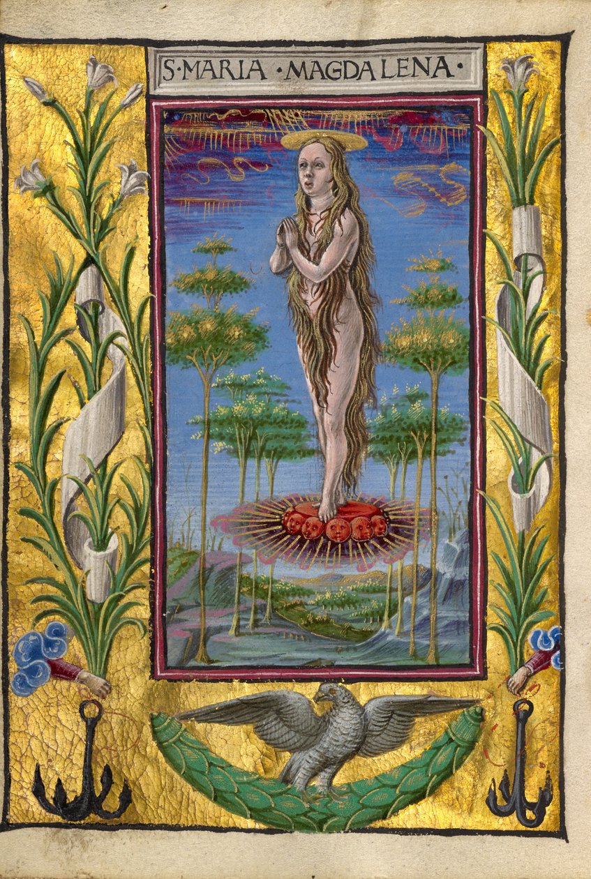 María Magdalena llevada en volandas de Taddeo Crivelli