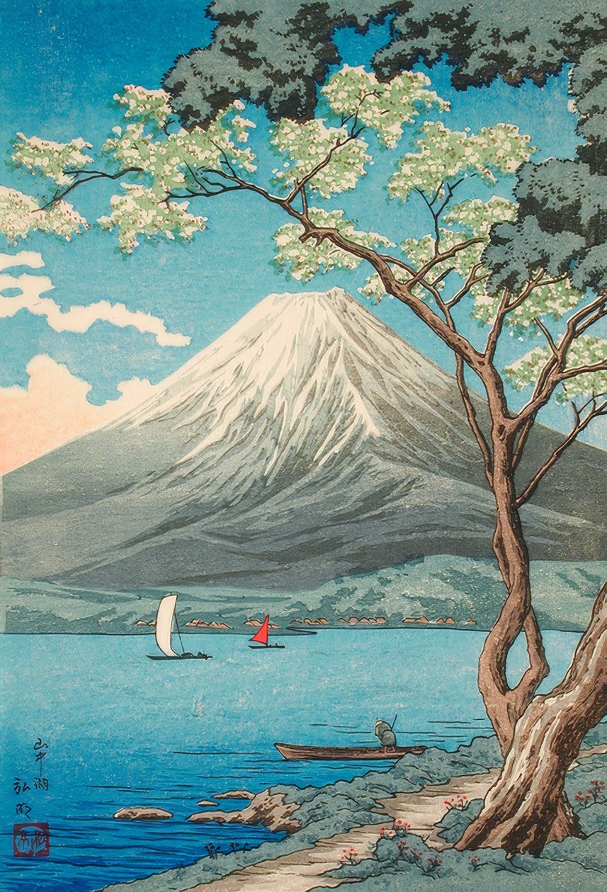 El monte Fuji desde el lago Yamanaka de Takahashi Hiroaki