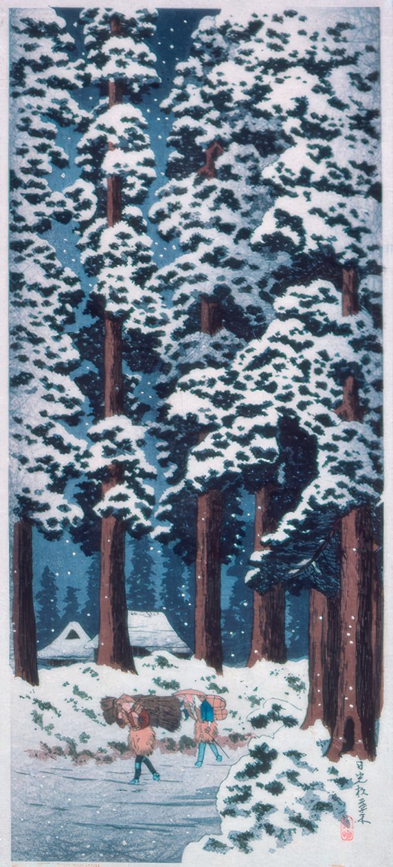 Calle bordeada de cedros en Nikko de Takahashi Hiroaki