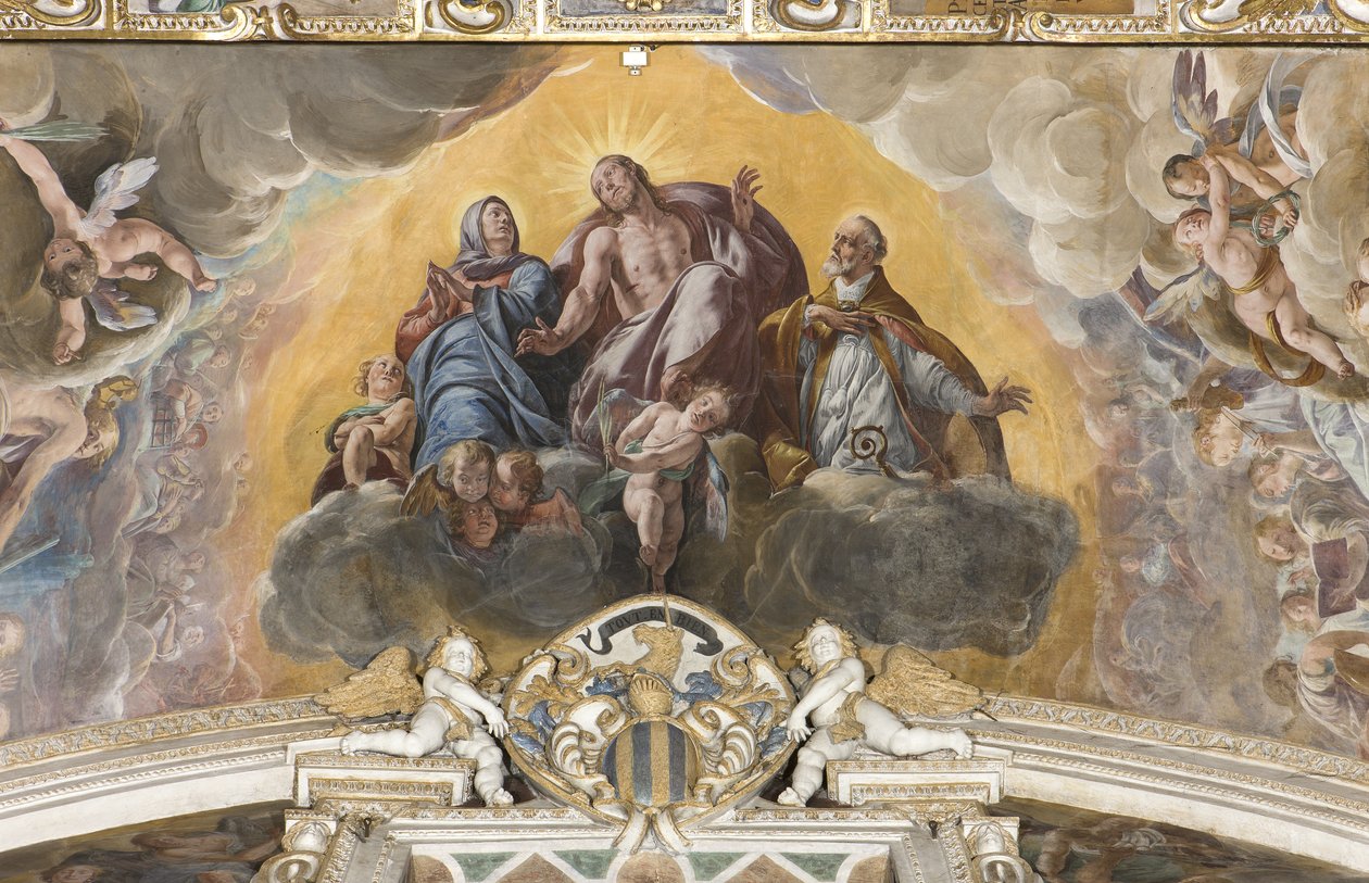 Cristo en Gloria con San Gaudencio, 1629 (detalle) de Tanzio da Varallo