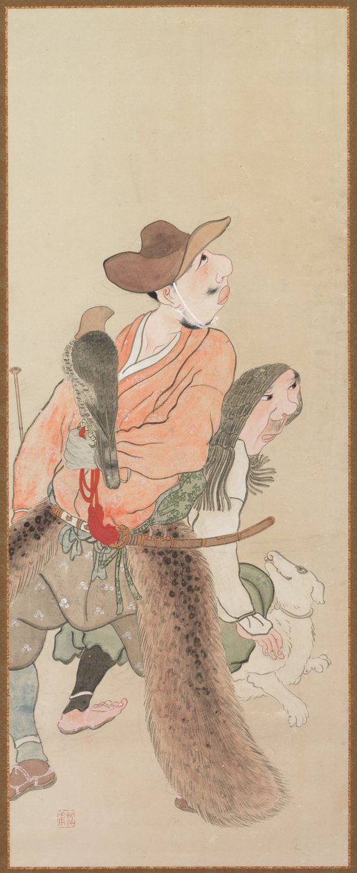 Figuras de género, c. 1816 de Tatabe Socho