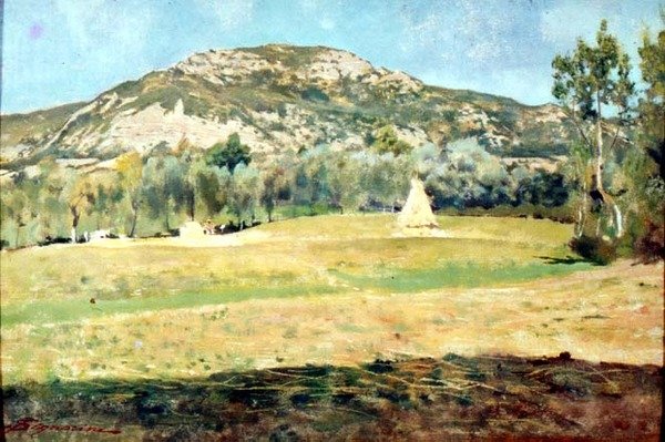 Agosto en Pietramala de Telemaco Signorini