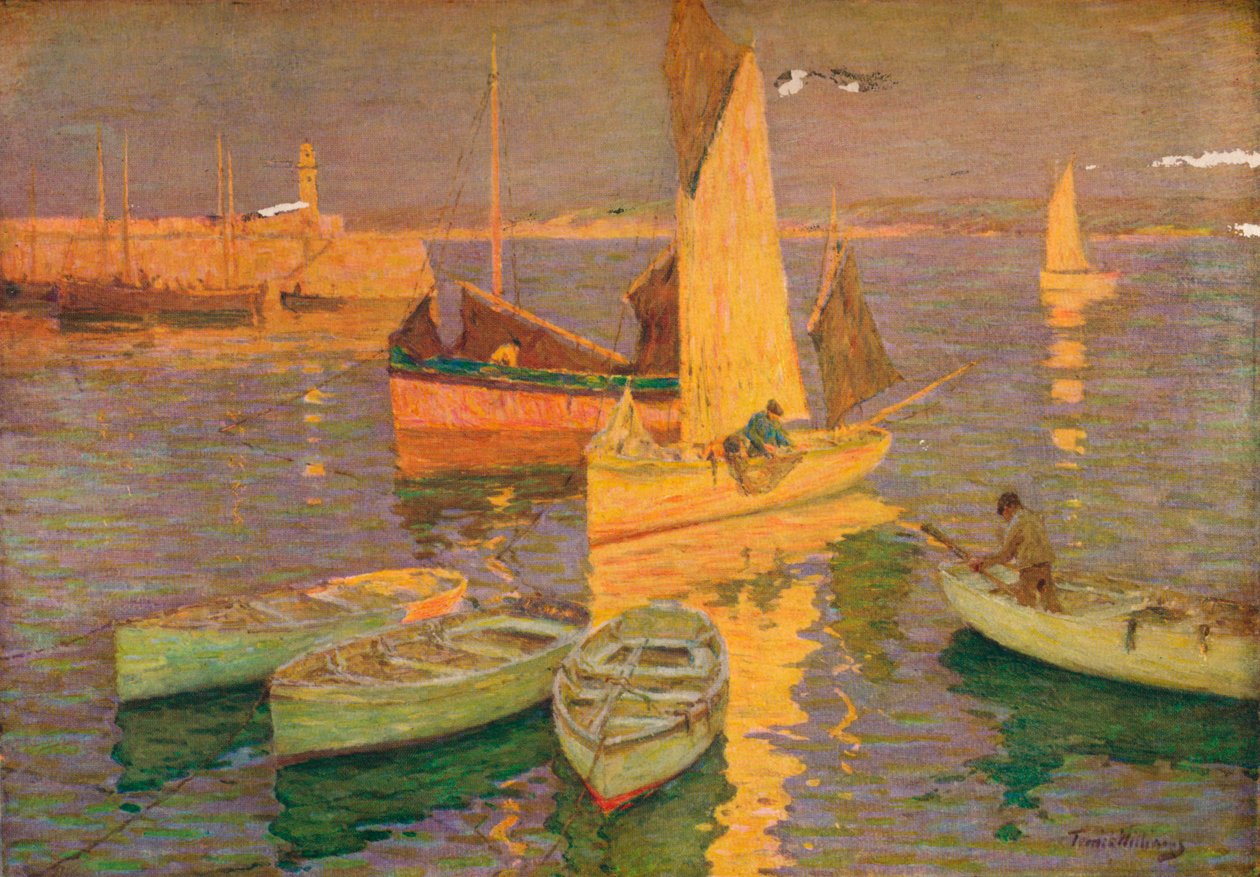 Resplandor del atardecer, St. Ives, 1925 de Terrick Williams