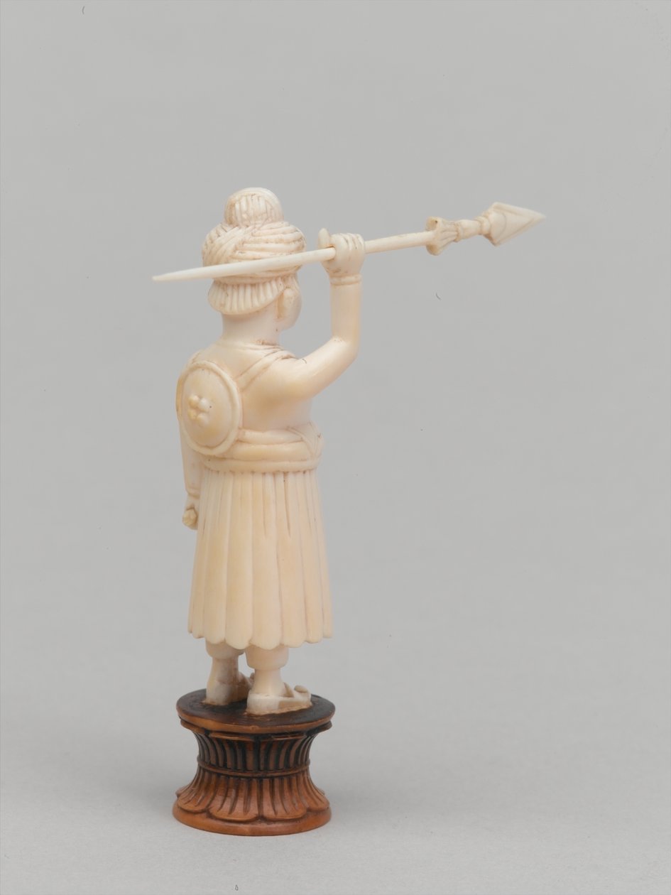 Peón negro, pieza de ajedrez, India, circa 1820 de Tessier