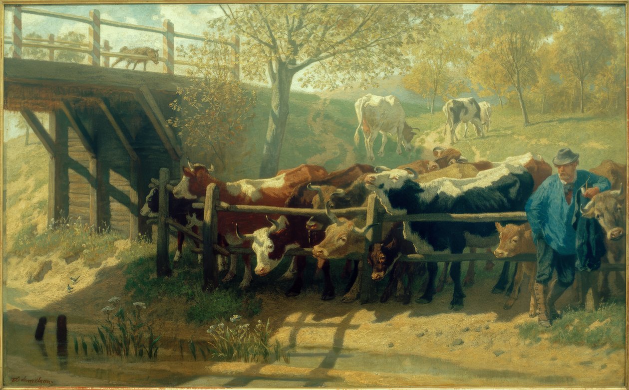 Vacas sedientas de Teutwart Schmitson