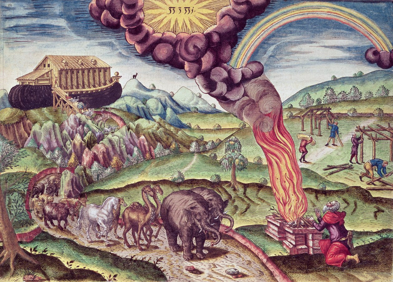 El Arca de Noé, ilustración de 