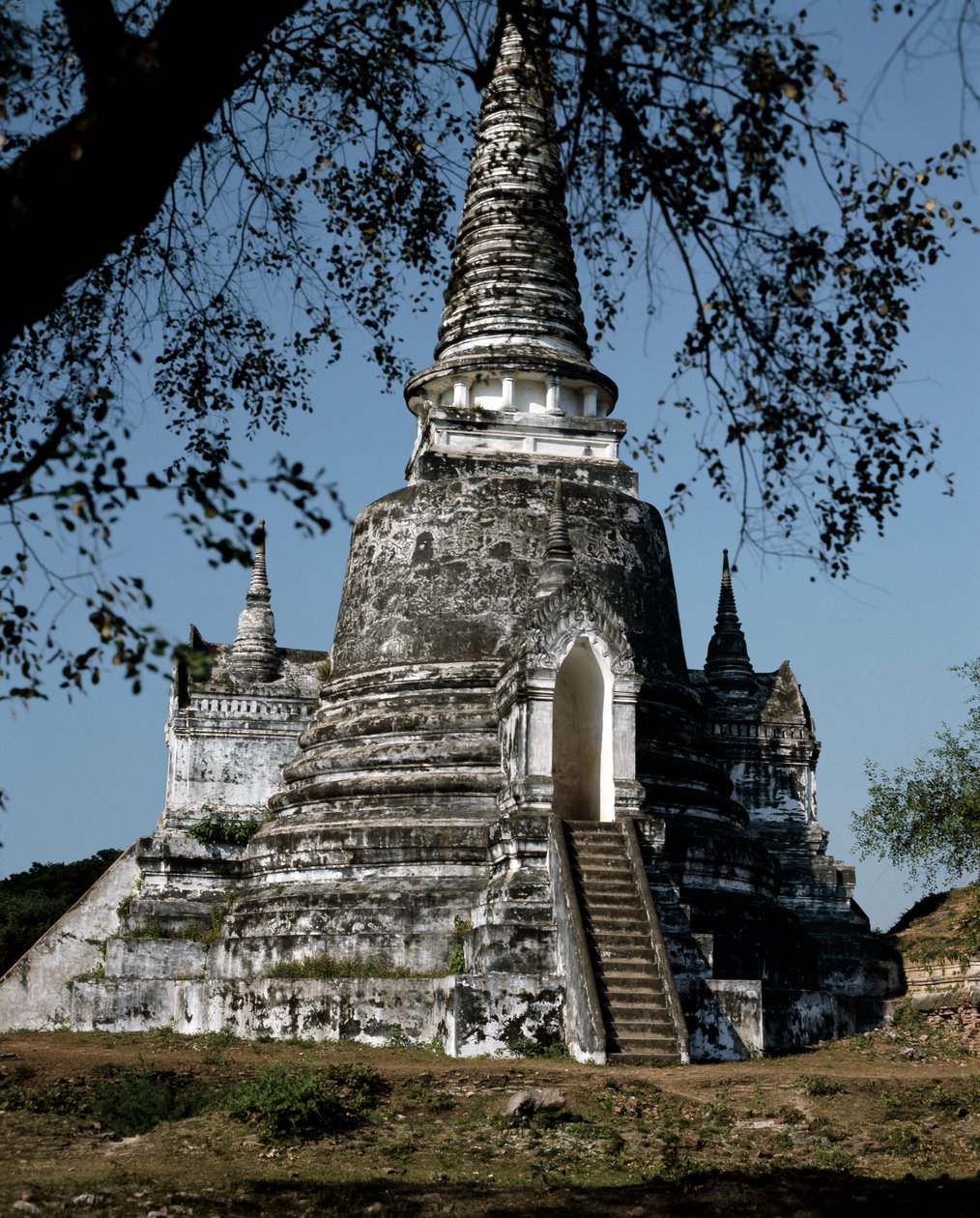 Una estupa del templo budista de Thai School