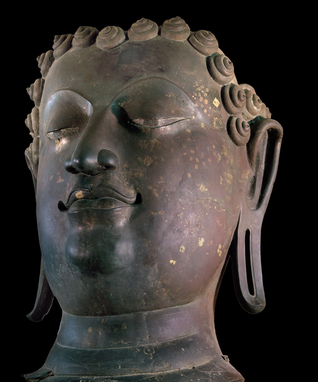 Cabeza gigante de Buda, estilo Lanna de Thai School