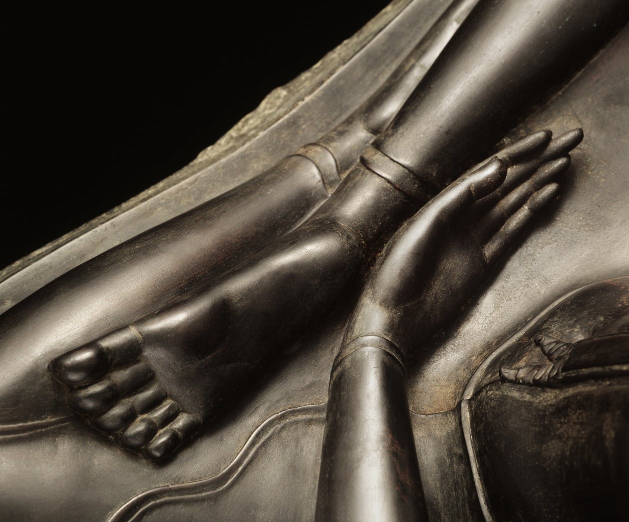 Manos de un Buda, período Sukhothai de Thai School