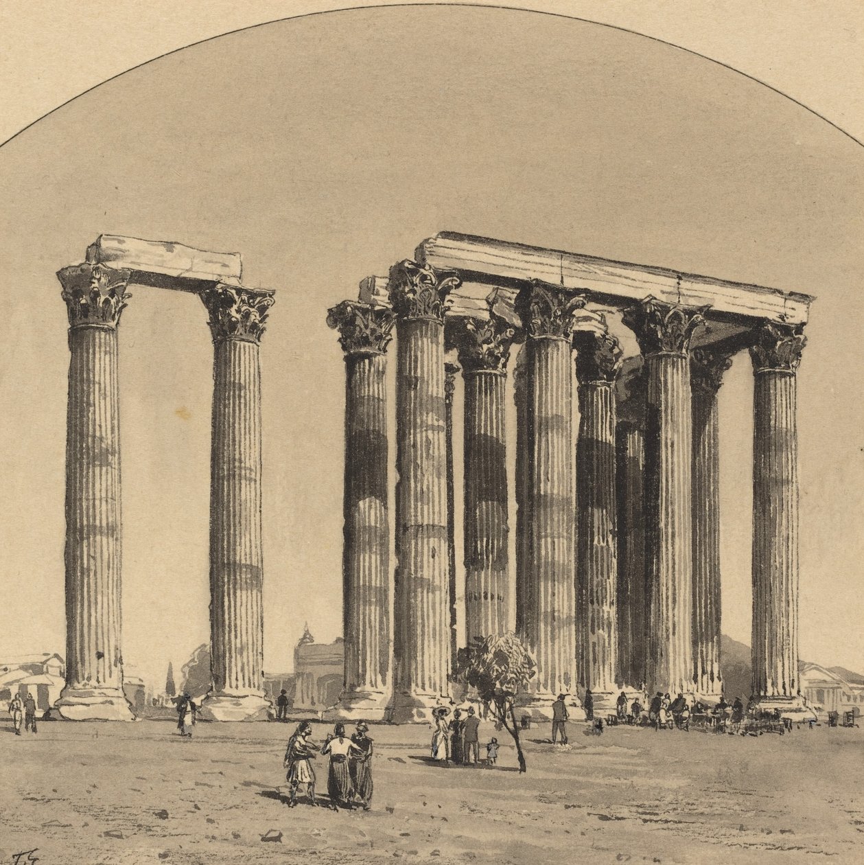 Templo de Zeus Olímpico de Themistocles von Eckenbrecher
