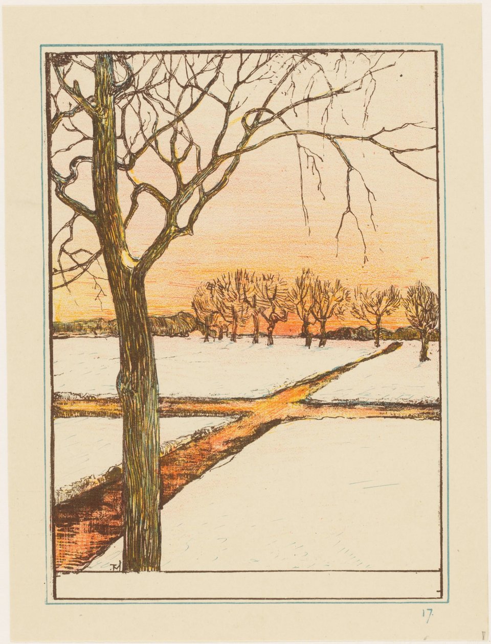 Paisaje de nieve de Theo van Hoytema
