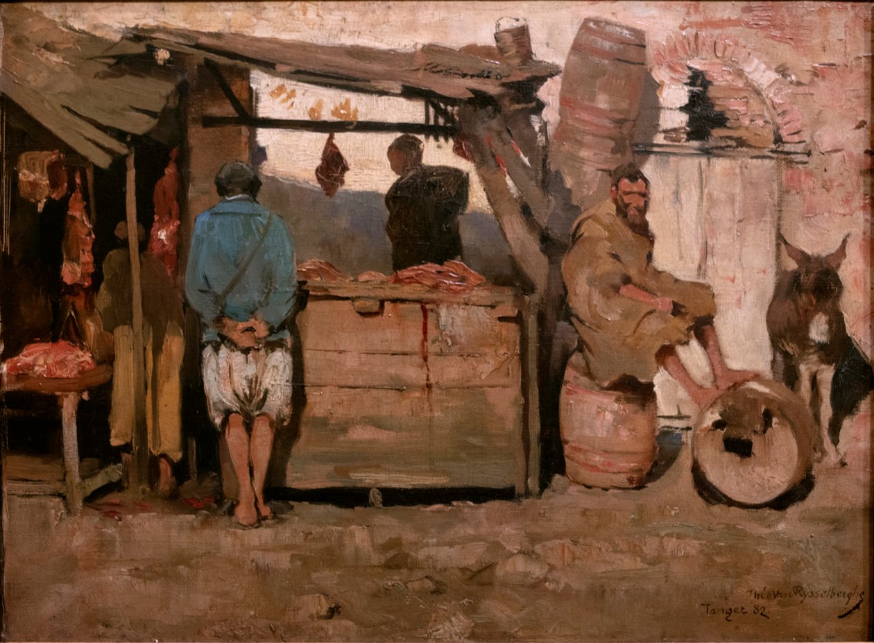 Carnicería en Tánger de Théo van Rysselberghe