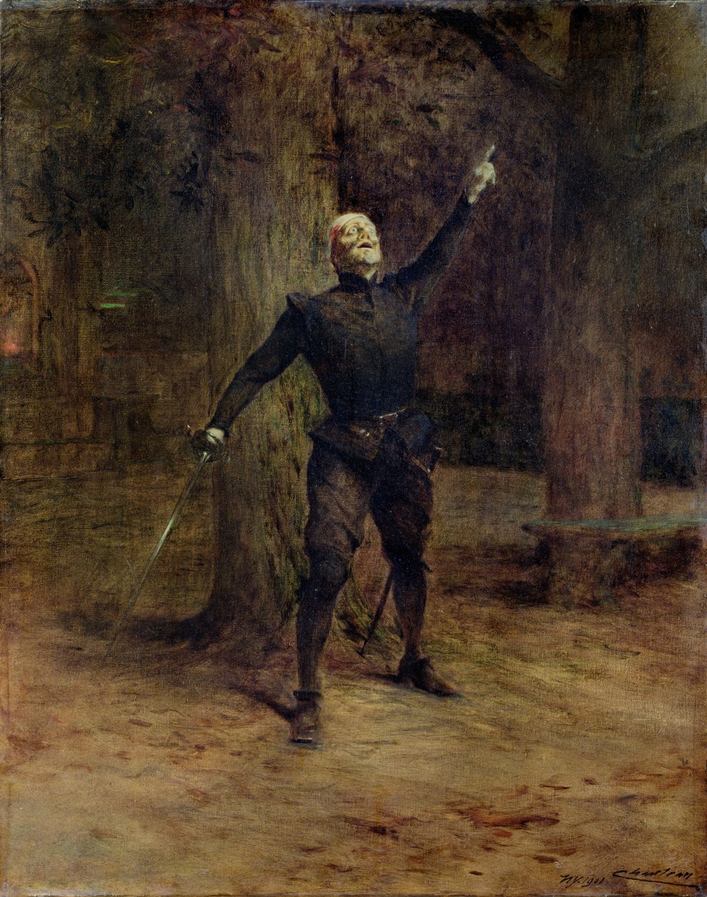 Constant Coquelin (1841-1909) como Cyrano de Bergerac de Theobald Chartran