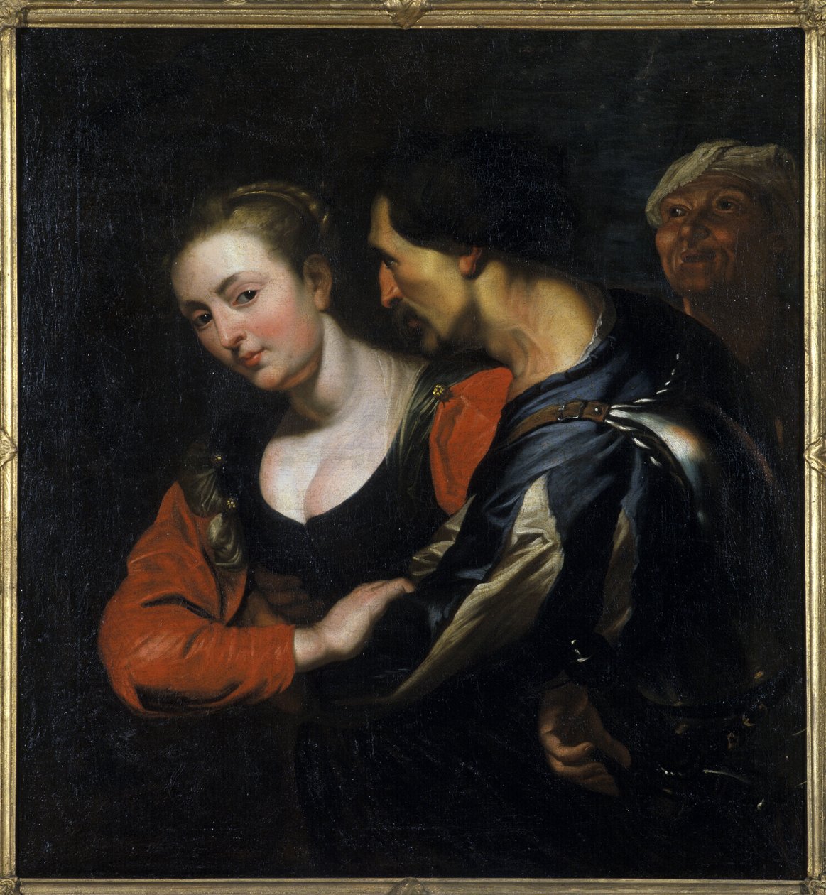 Landsknecht con una mujer de Theodor Rombouts