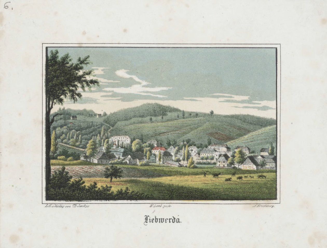 Liebwerda visto desde Friedrichsruh de Theodor Sachse
