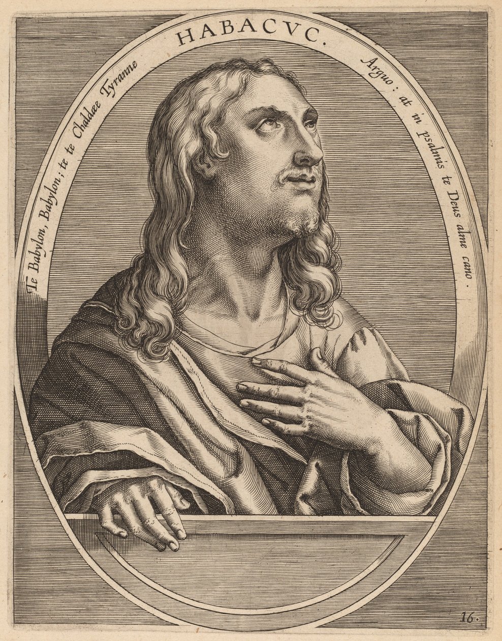 Habacuc de Theodor Galle after Jan van der Straet