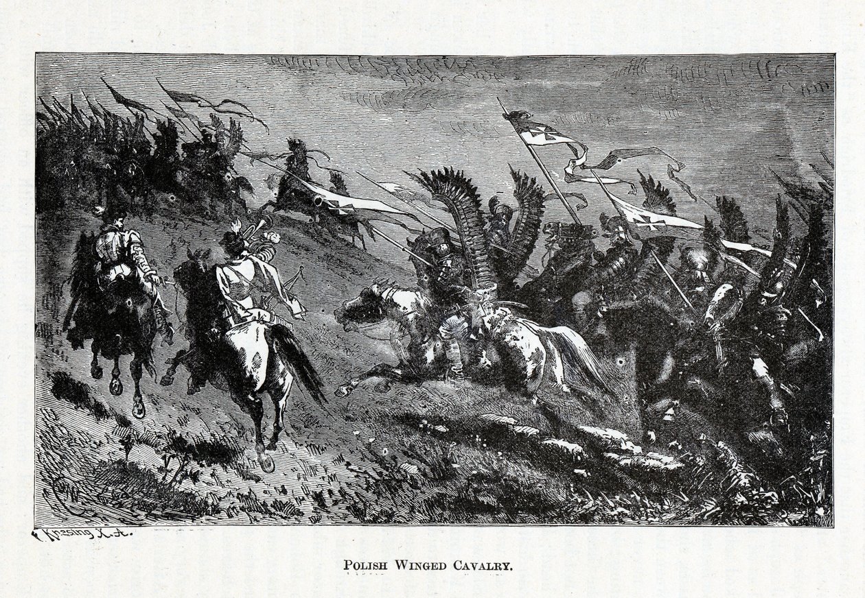 Caballería alada polaca, 1882 de Theodor Knesing