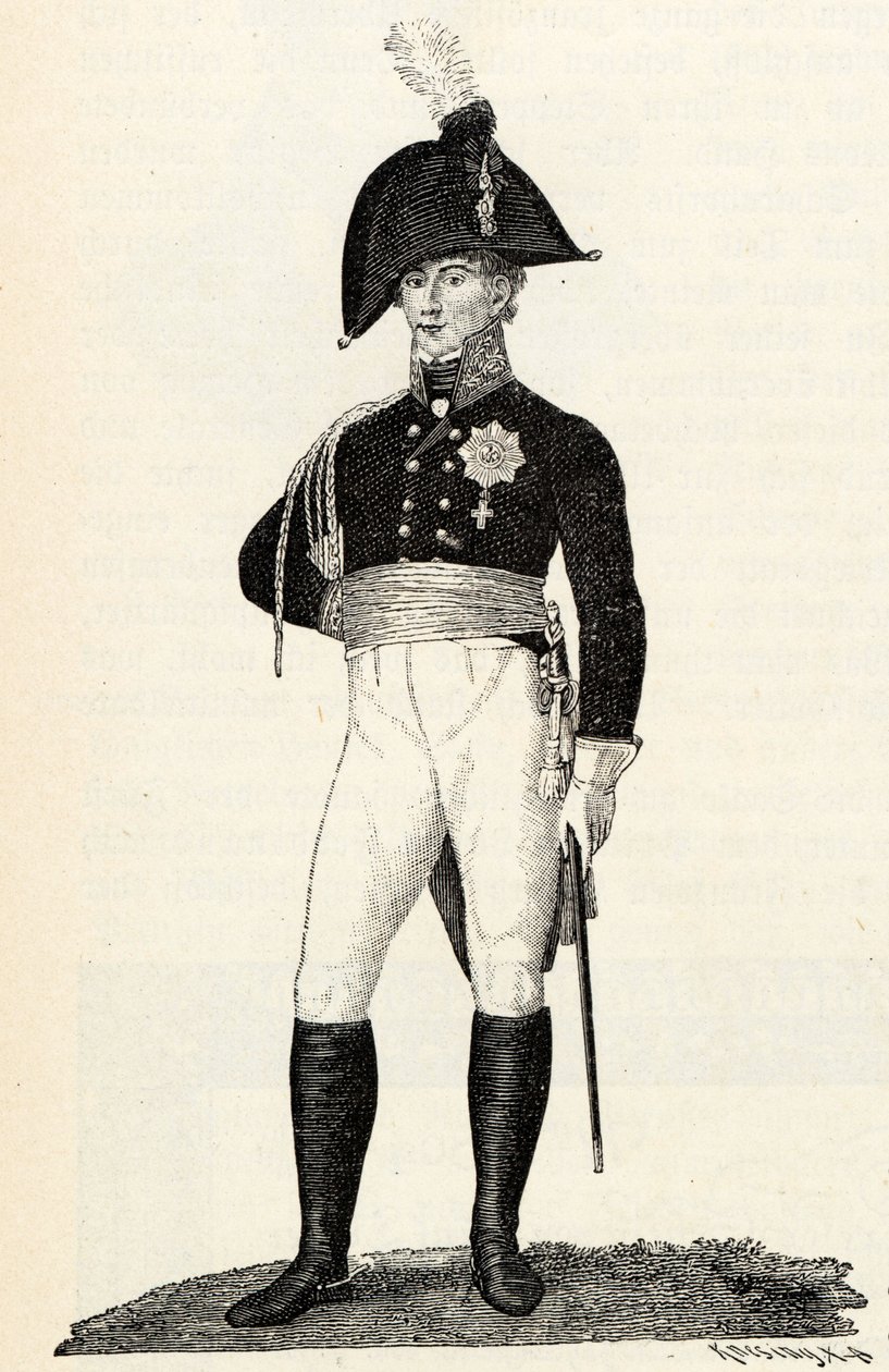Príncipe Luis Fernando de Prusia 1772-1806 de Theodor Knesing