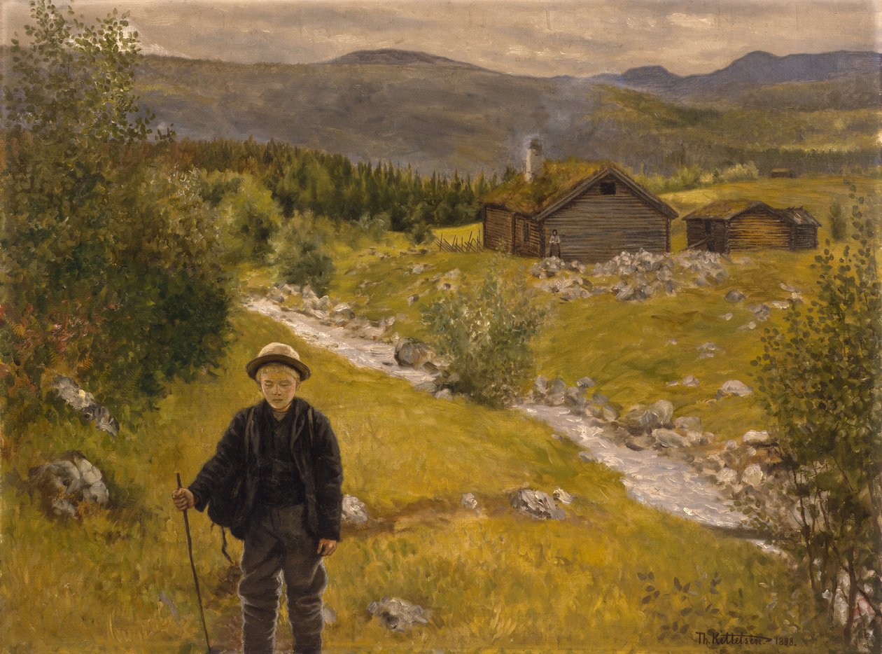 Adiós madre de Theodor Kittelsen