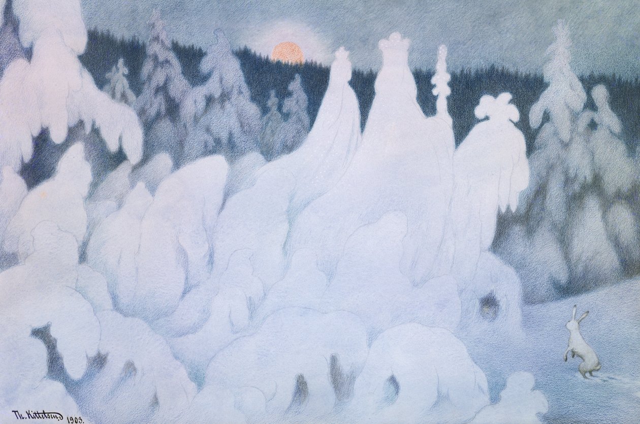Trucos de Año Nuevo de Theodor Kittelsen