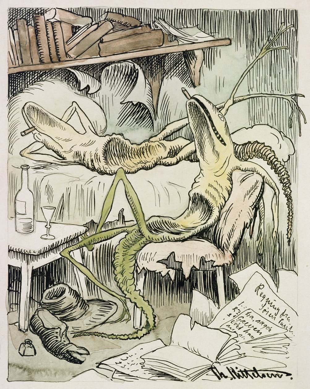 La gripe literaria de Theodor Kittelsen
