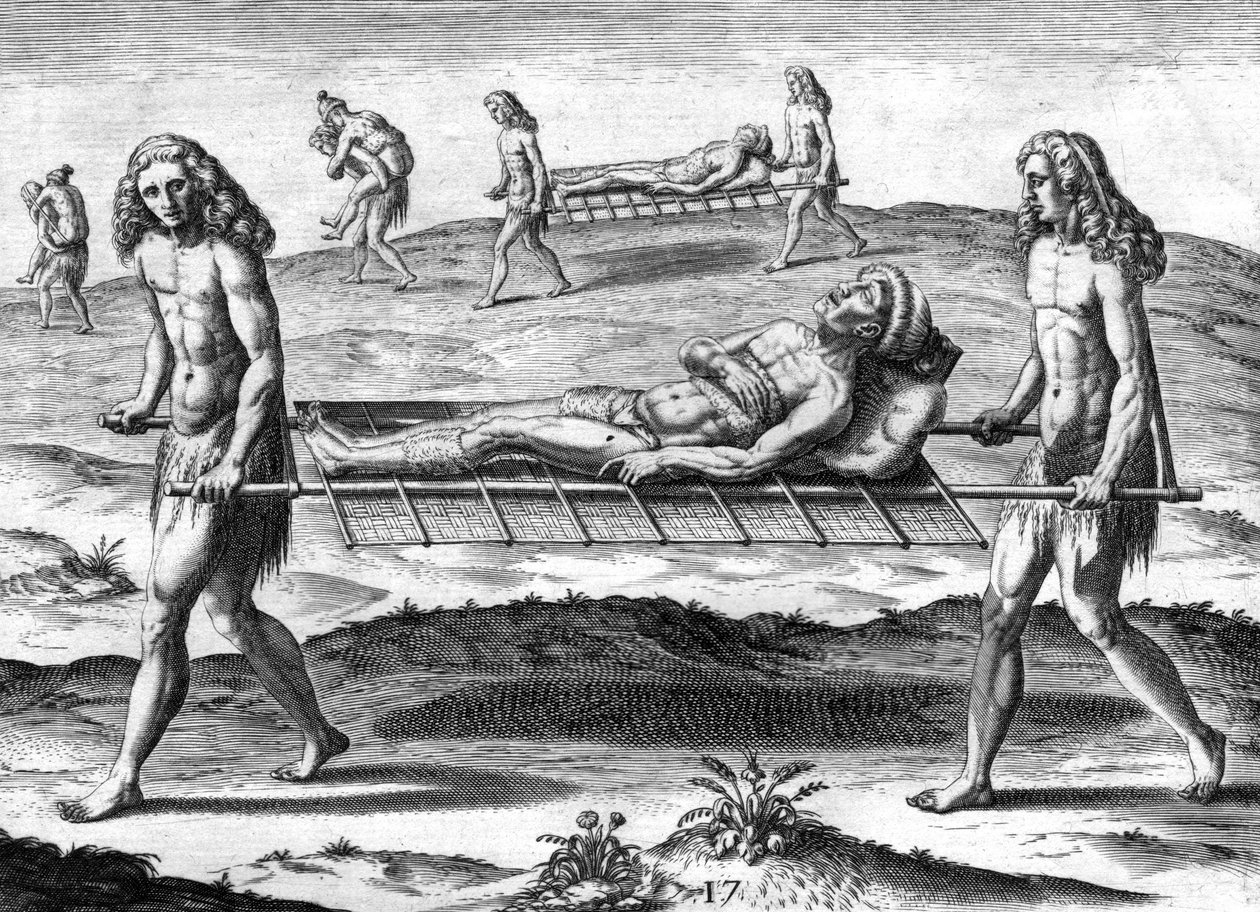 Indios timucanos de Theodor de Bry