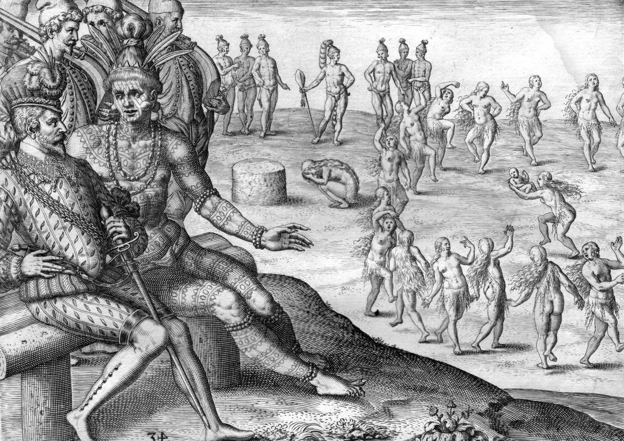 Tribu de los indios Timucua de Theodor de Bry