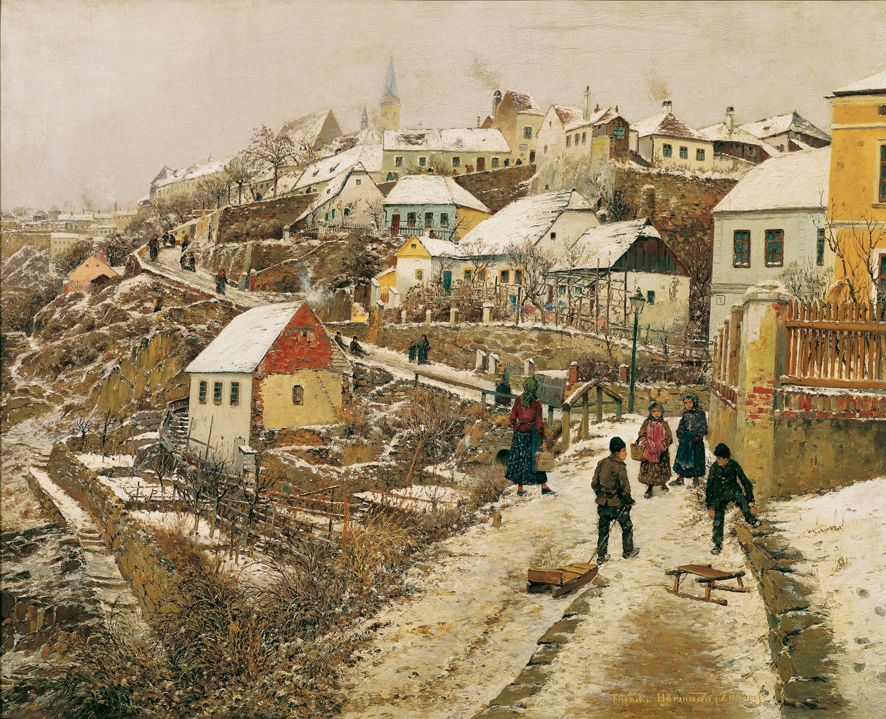 Znaim en la nieve II de Theodor von Hormann