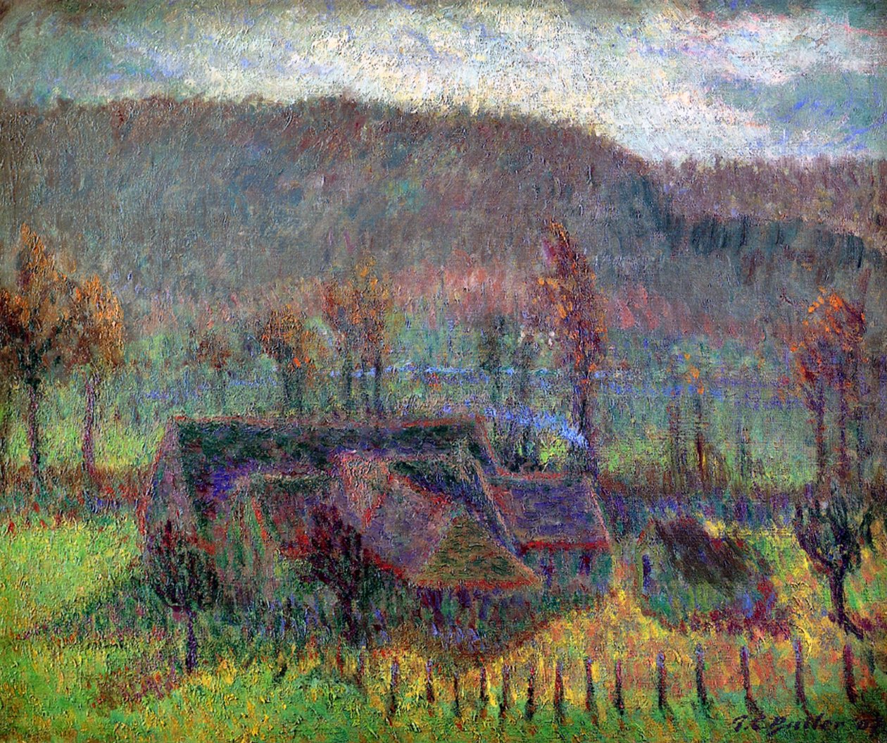 Cabañas en Giverny, c.1907 de Theodore Earl Butler