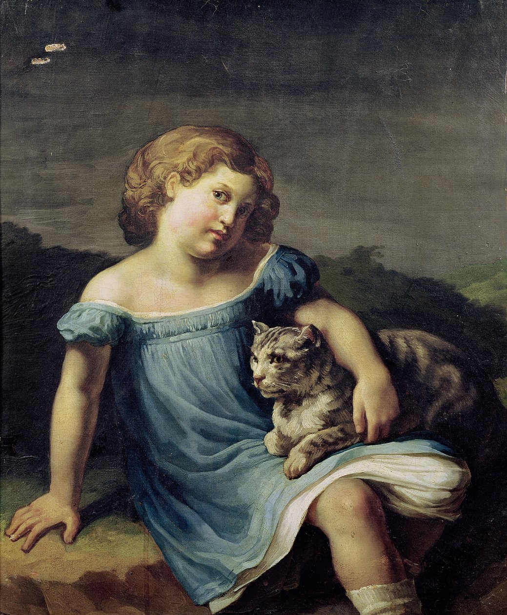 Retrato de Louise Vernet como niña, 1818-19 de Theodore Gericault