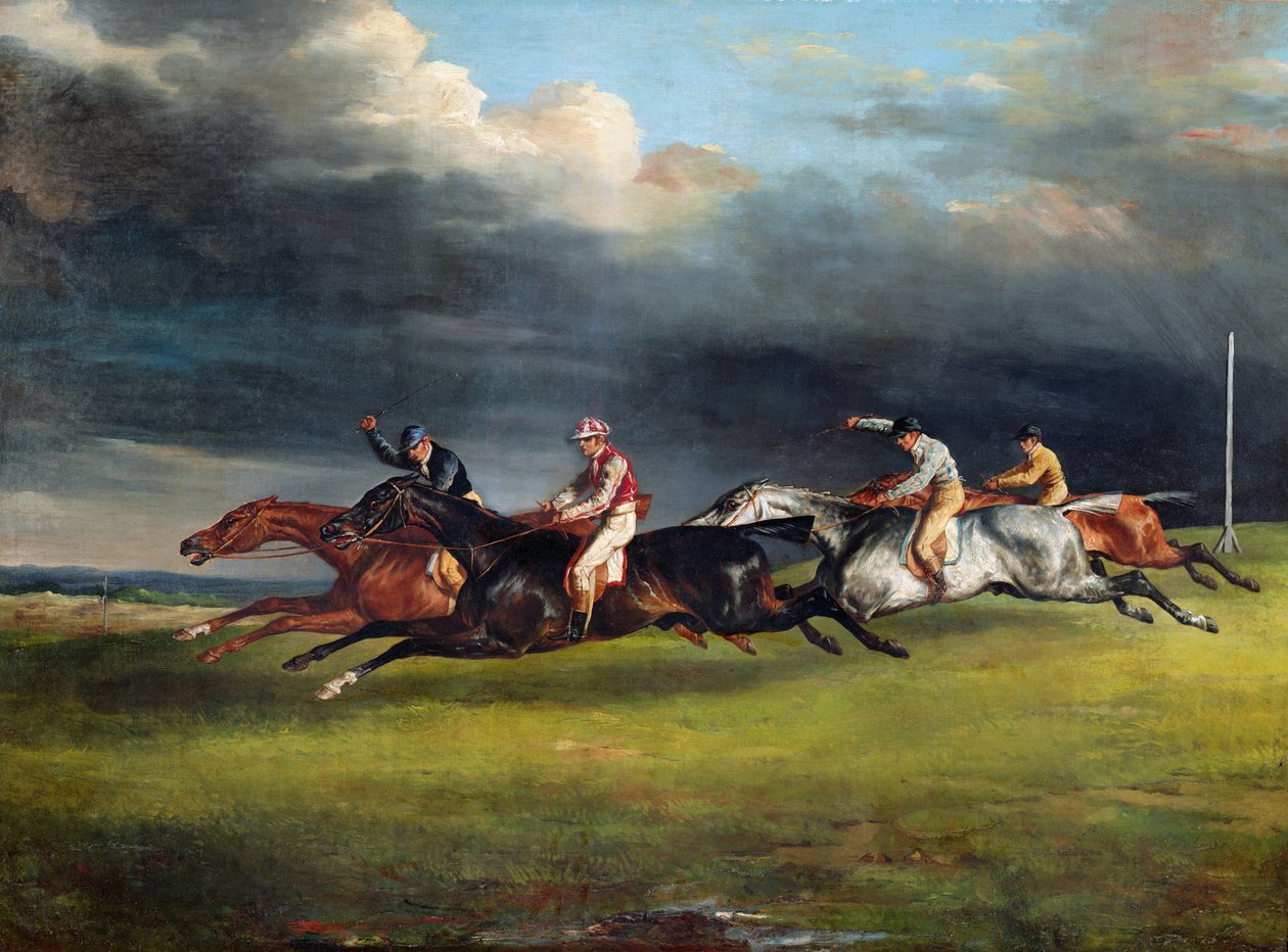 El Derby de Epsom, 1821 de Theodore Gericault