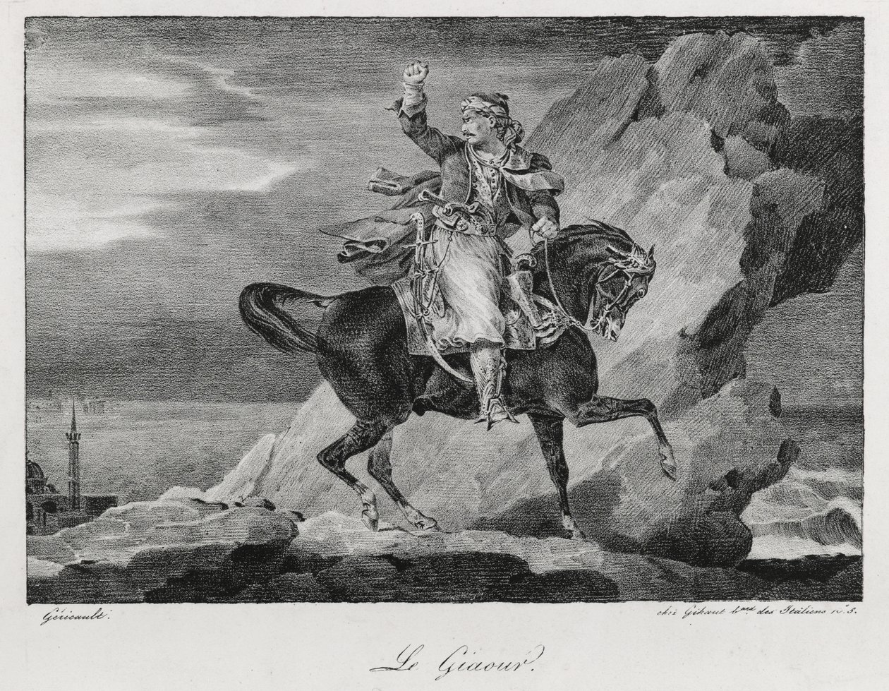 El Giaour, 1820 de Theodore Gericault