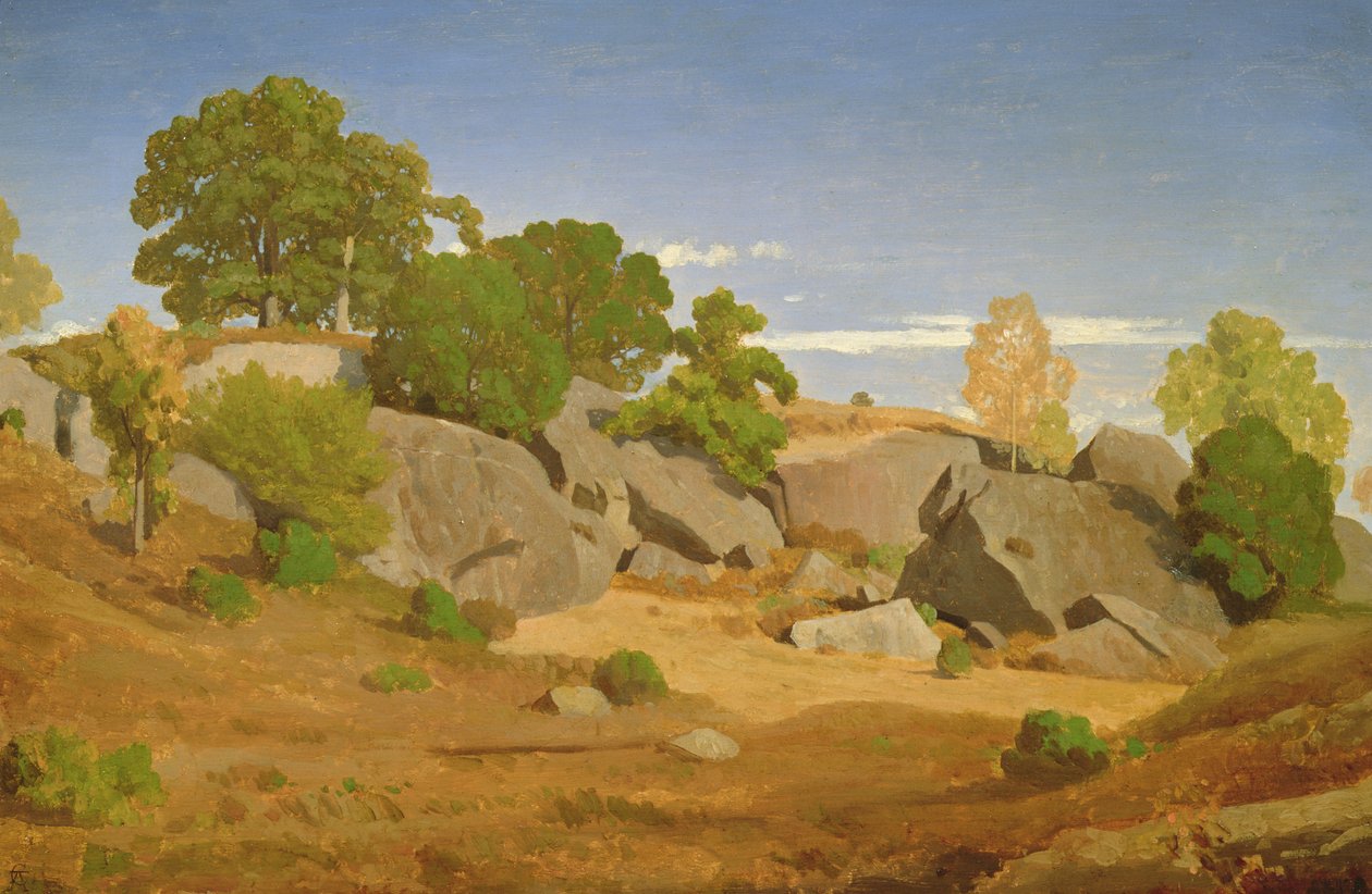 Rocas en Fontainebleau de Theodore Caruelle d Aligny