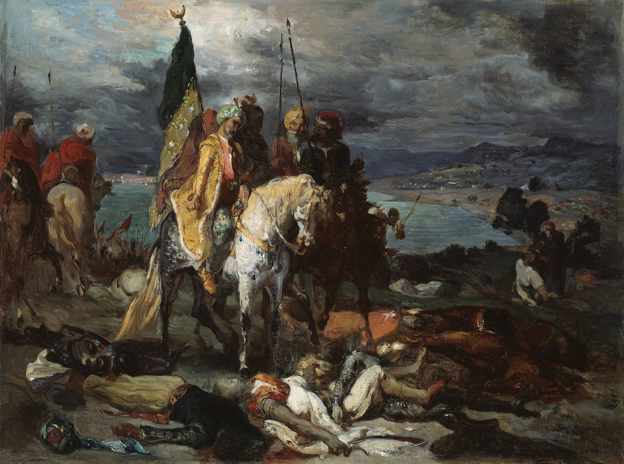 Sarracenos y cruzados de Théodore Chassériau