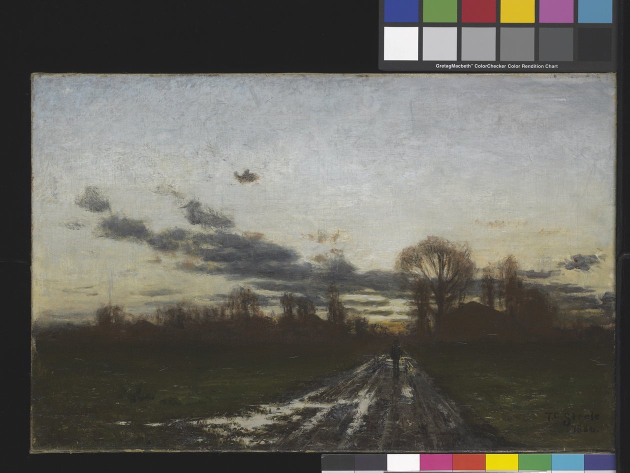 Amanecer (óleo sobre lienzo) de Theodore Clement Steele