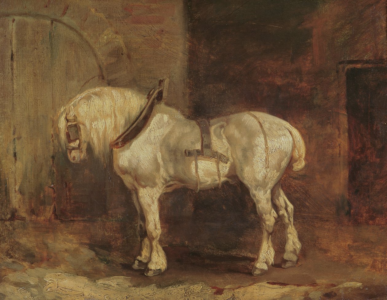 Un caballo de tiro de Theodore Gericault