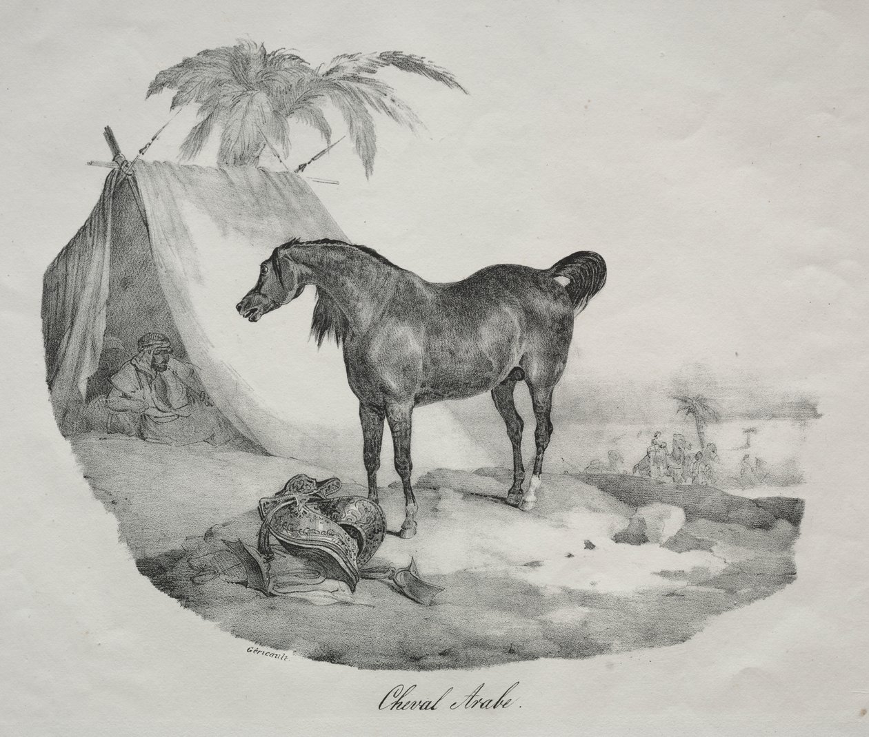 Caballo árabe de Theodore Gericault