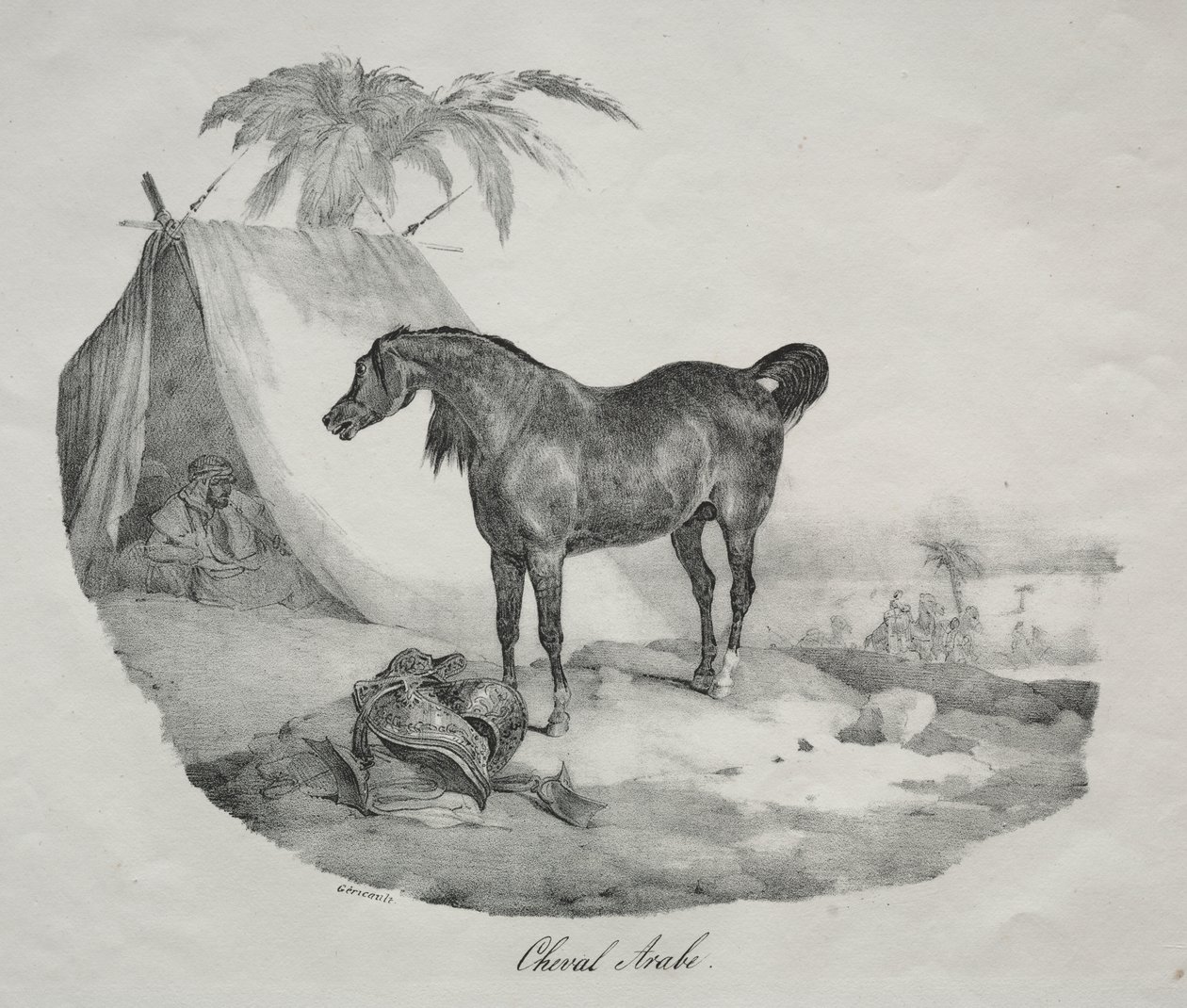 Caballo árabe de Theodore Gericault