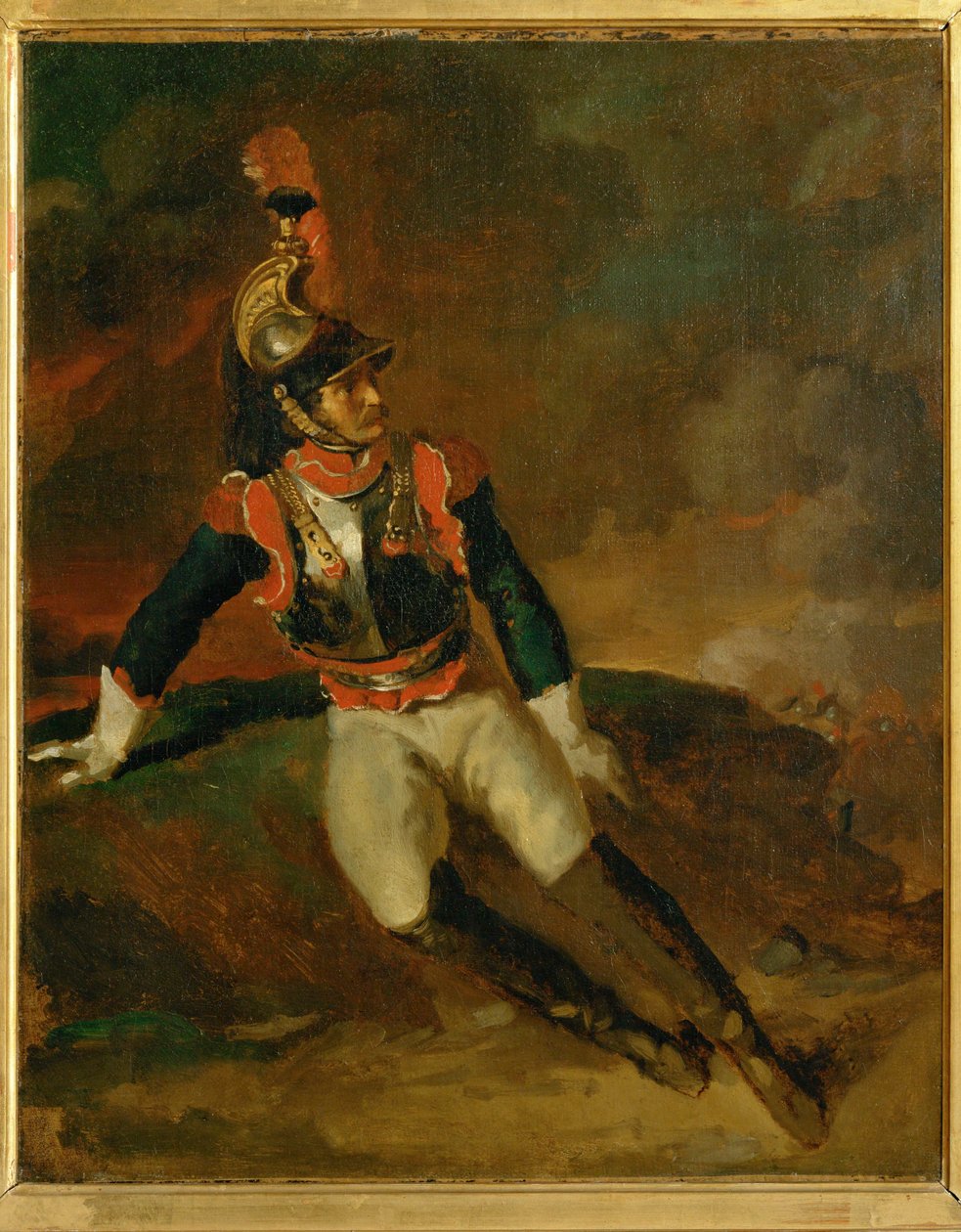 Cuirassier blesse, sketch ... de Theodore Gericault
