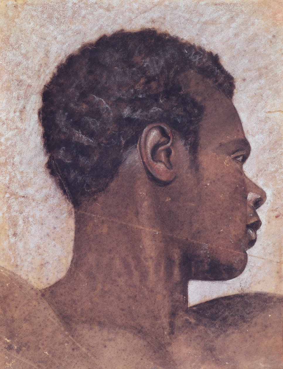 Cabeza de una persona negra de Theodore Gericault