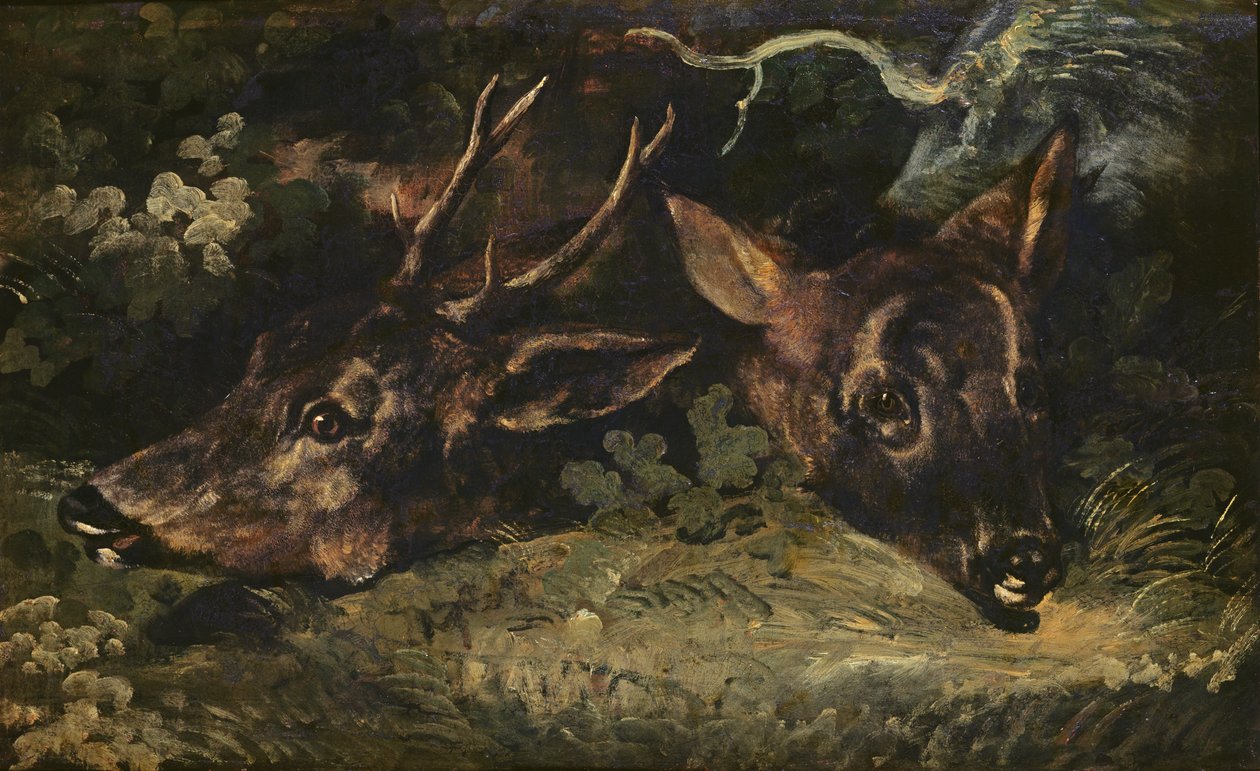 Cabezas de corzo, 1815 de Theodore Gericault
