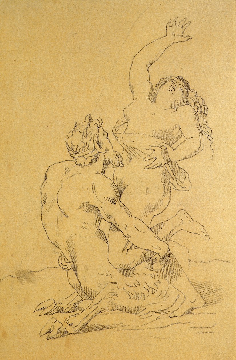 Ninfa y sátiro de Theodore Gericault
