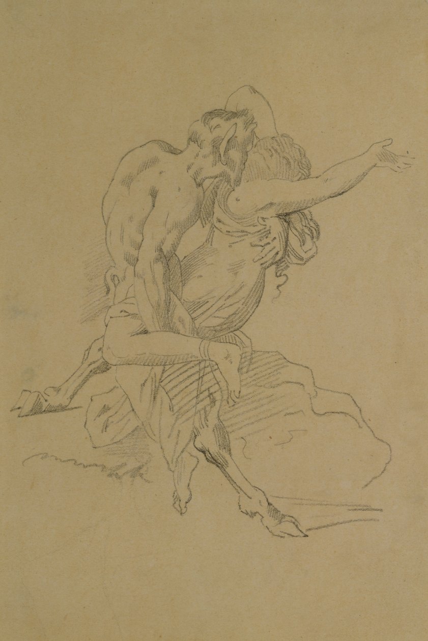 Ninfa y sátiro de Theodore Gericault