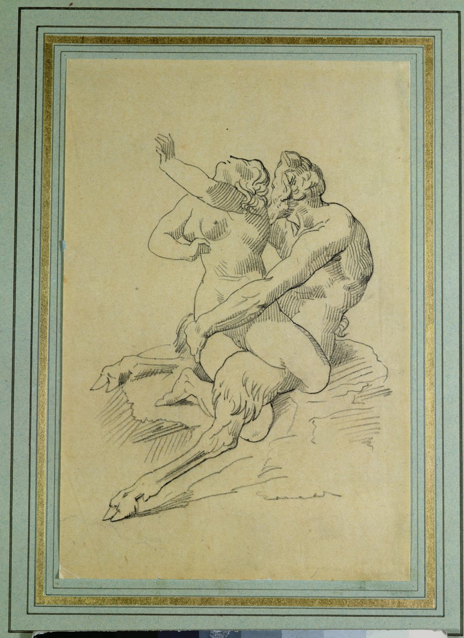 Ninfa y sátiro de Theodore Gericault