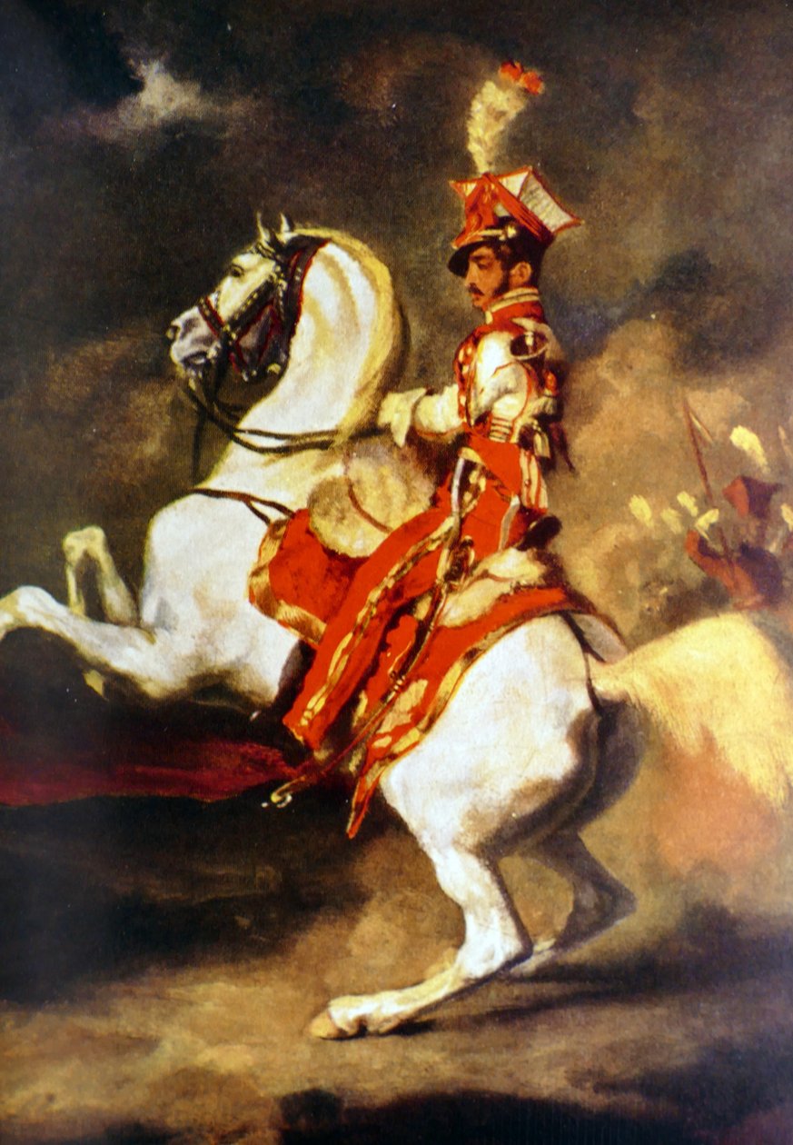 Trompetista polaco 1813-14 (pintura) de Theodore Gericault