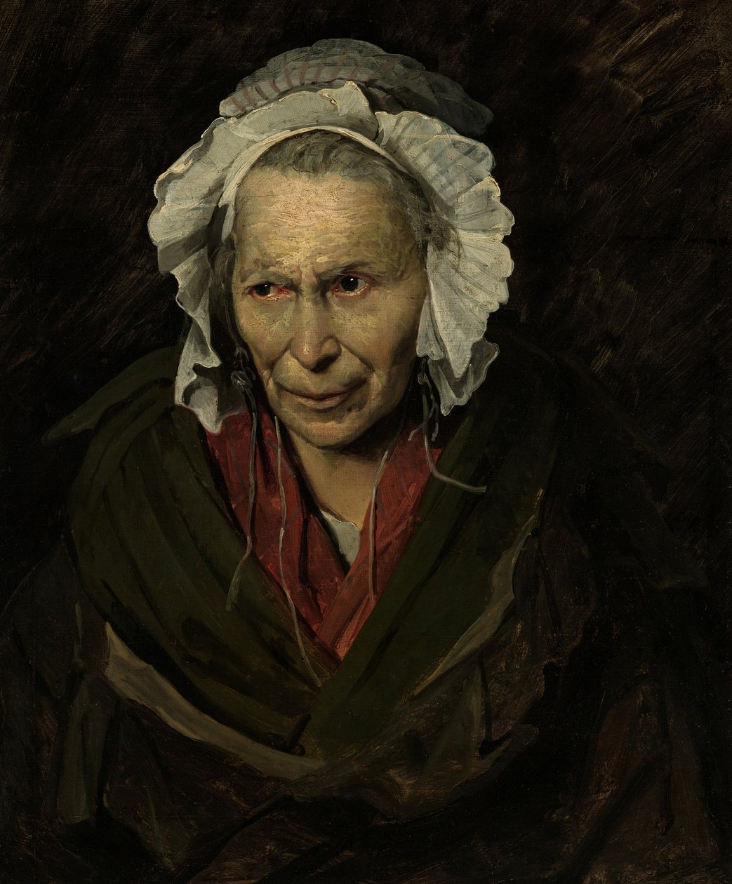 Retrato de una mujer demente de Theodore Gericault